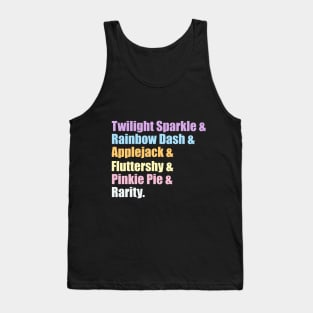 Mane 6 & Tank Top